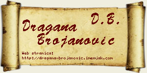 Dragana Brojanović vizit kartica